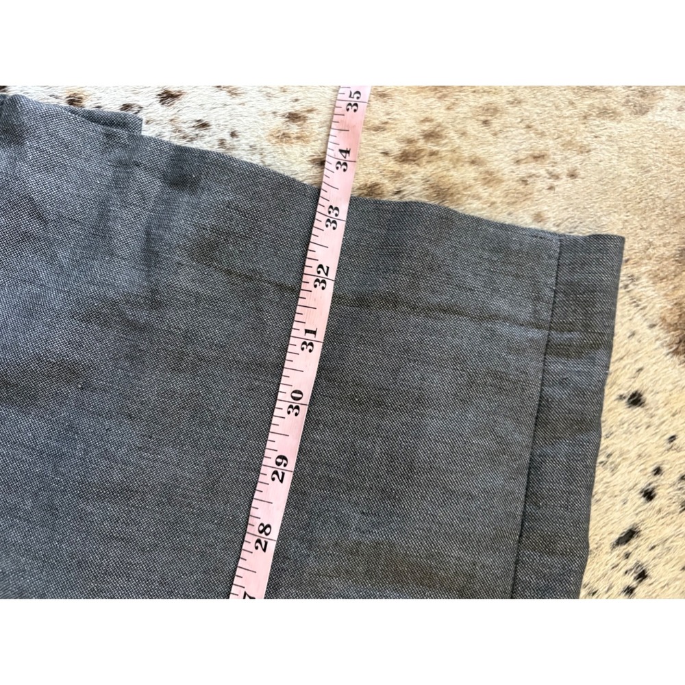 Isabel Marant Etoile Black Grey Linen Belted Sleeveless Mini Dress Size 36 Small - Picture 9 of 9